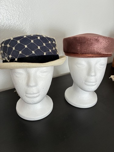 Two vintage ladies hats - two,