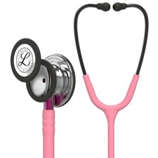 Littmann Classic III Monitoring Stethoscope: Mirror & Pearl Pink- Pink Stem 5962