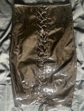 ann summers black pensil pvc skirt