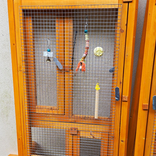 Wooden bird cage aviary - wooden,