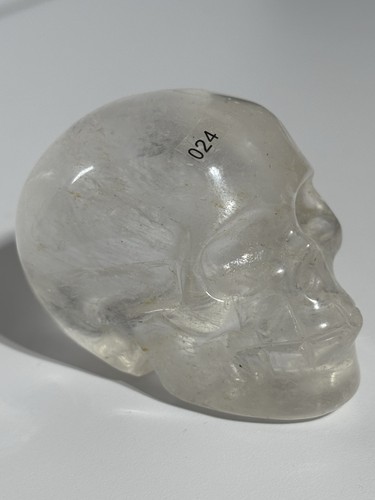103g clear quartz skull - quartz,