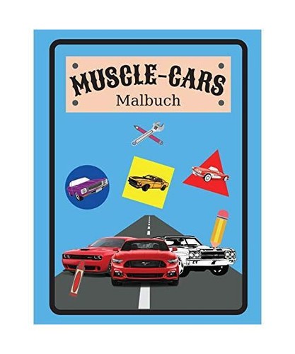 Muscle car malbuch - muscle-car, malbuch: