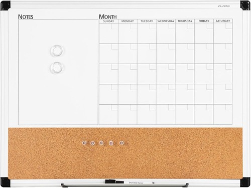 Monthly calendar whiteboard - monthly,