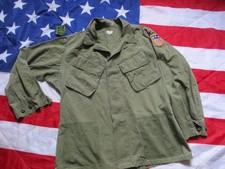 1969 VIETNAM WAR US ARMY SLANT POCKET OG107 GREEN Jungle combat JACKET COAT M s