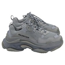 Balenciaga Clear Sole Triple S Sneakers In Polyester Women Grey Size 38