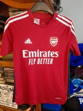 Arsenal FC Adidas 2021 Red Training  Child Boys 11-12YRS Years NEW WITHOUT TAG 