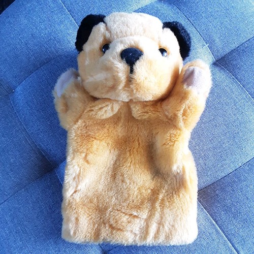Sooty hand puppet - puppet, vintage