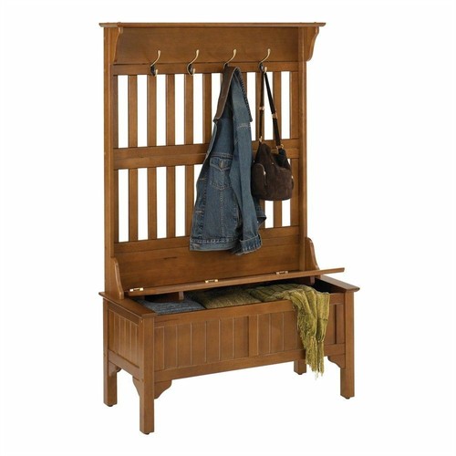Oak finish wooden hall - wooden, tree