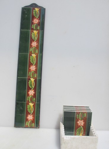 Ceramic art nouveau fireplace - art,