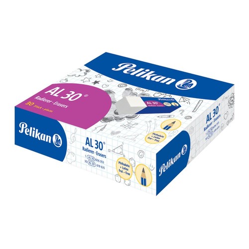 Pelikan erasers white - al,