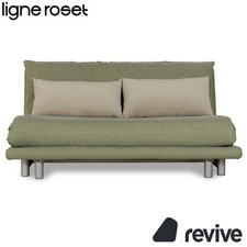 Ligne Roset Multy Fabric Three-Seater Green Manual Function Sofa Bed Neubezug