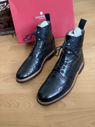 Grenson fred black leather - fred,