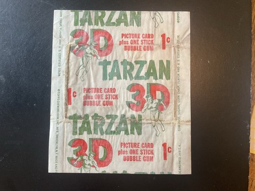 Tarzan topps bubble gum - 3d, wax
