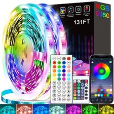 30m RGB Led Strip Light Music Sync Color Changing Smart App & Remote Control