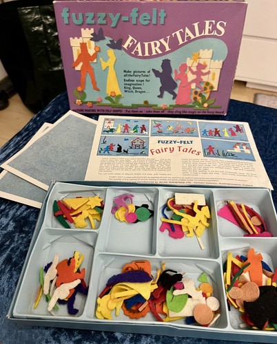Vintage 1963 fuzzy felt fairy - 1963,