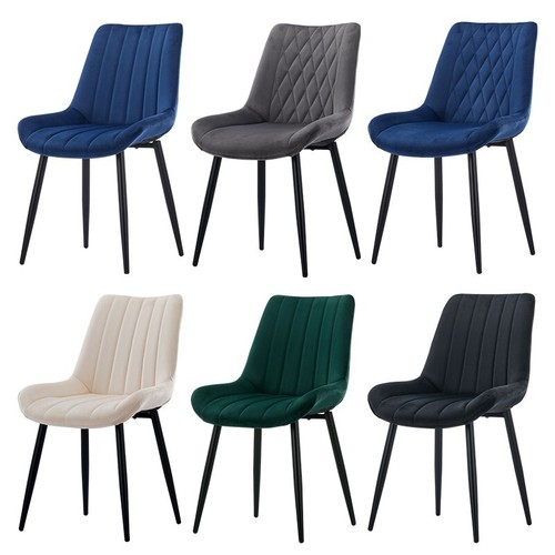 Dining chairs velvet padded - 2x,
