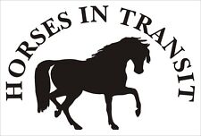 Horses In Transit vinyl stickers graphics decals horsebox trailer equestrian