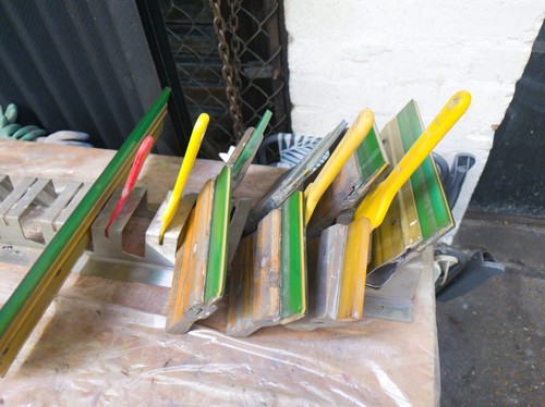 Screen printing squeegee rack - printing,