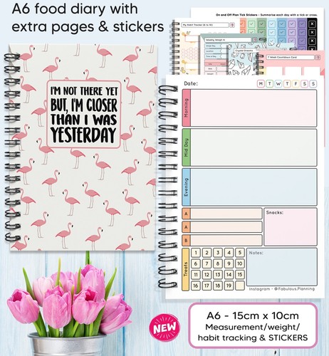Food diary diet journal - diary,
