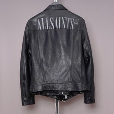 ALL SAINTS Leather Jacket Mens