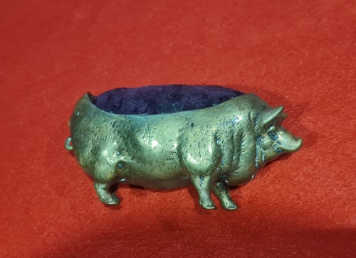 Antique pig pin - antique,