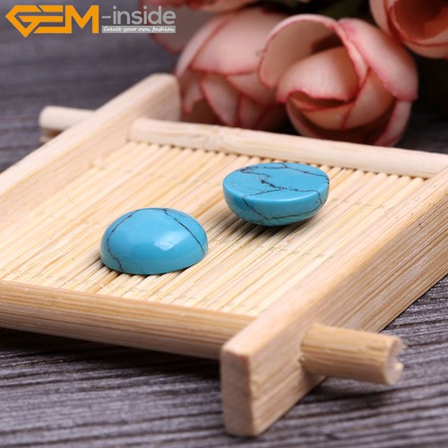 Oval blue turquoise cab - oval,