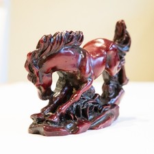 Vintage Red Burgundy Resin