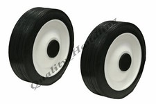 150mm 6" Lawnmower wheel, spare replacement rubber wheel truck barrow - set of 2