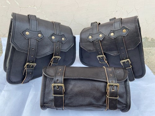 Combo black vintage leather - of,