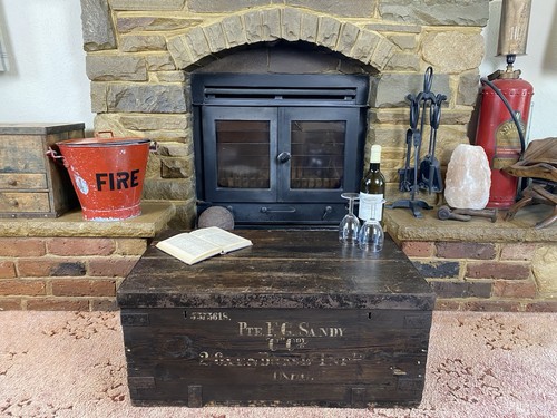 Old military chest - military, chest,