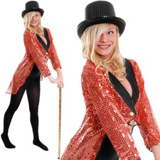 RED SEQUIN TAILCOAT UNISEX