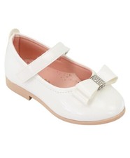 Girls Mary Janes Patent Shoes Flat Communion Flower Girl Bridesmaid Footwear