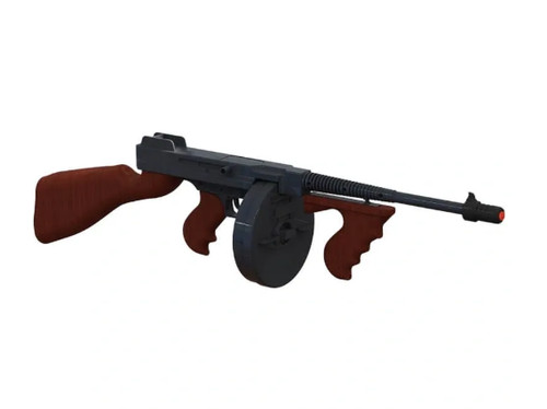 Toy gangster tommy gun - gangster,
