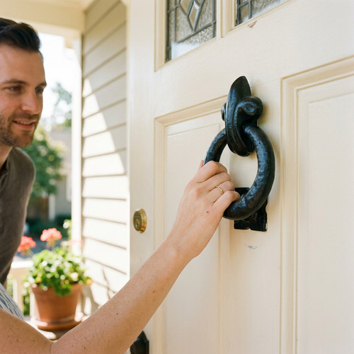 Fleur lis door knocker - lis,