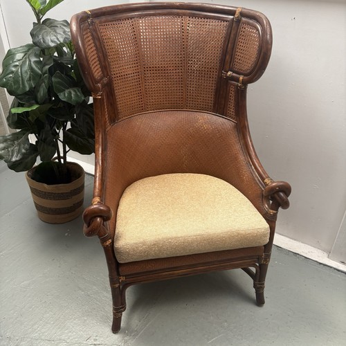 Vintage 1960s dark rattan - vintage,