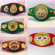 KIDS BOXING BELTS SET OF 5-WBC, WBO, WBA, IBF, IBO NEW Championship Mini Replica