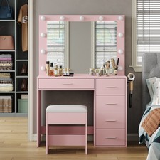 Dressing table with led - with,