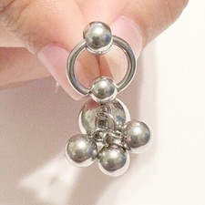 Tickle Your Fancy with The Tickling Trio 316L Surgical Steel 14g VCH Barbell.