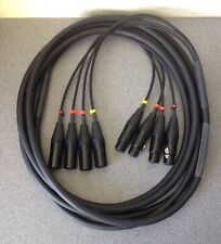 4 Way XLR Loom 5m - Black &