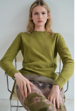 Zara Light Green Cashmere Sweater Size S Ref 6771/100