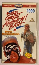 WCW Great American Bash 1990 VHS Video Tape Wrestling Turner Entertainment Used