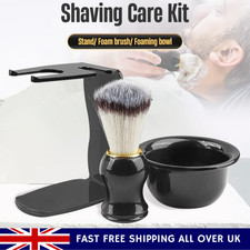 3 in 1 Men's Shaving Brush Holder Set Brush Bowl Shaving Razor Stand Holder Kit
