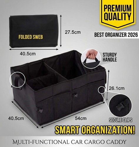 Foldable car boot storage - storage, box