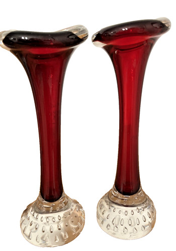 Vintage handblown ruby red - vintage,