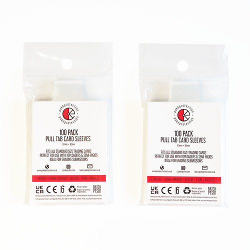 Pull tab card sleeves - card,