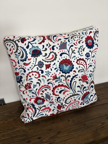 Ikea kratten floral white blue - floral,