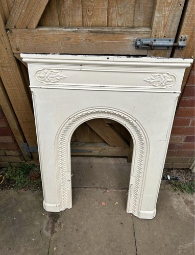 Cast iron vintage fire - , place