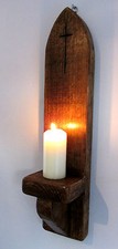 53CM RECLAIMED WOOD GOTHIC