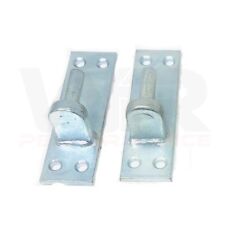Heavy Duty Gate Hinge Hanger Pin on Plates 16mm Bracket Rectangular Pair