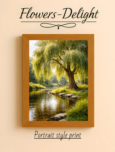 Weeping willow wall - wall, art